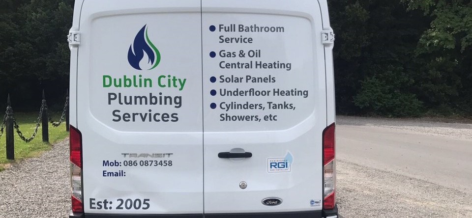 Dublin City Plumbing Services Van rear view